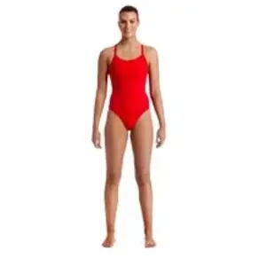 Maillot de bain 1 pièce femme Funkita Diamond Back Rouge 40 FS11L00467 pas cher