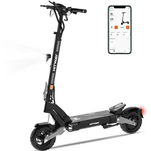 Comparateur de prix : HITWAY Trottinette Électrique Pliable  - Pneus gonflables 10 - 1600W c...