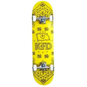 Comparateur de prix : Skateboard Complet KFD Bandana (7.75" - Jaune)