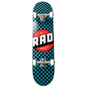 Skateboard Complet RAD Checkers Progressive (7.75" - Noir/Bleu-vert)Vendu parskatepro