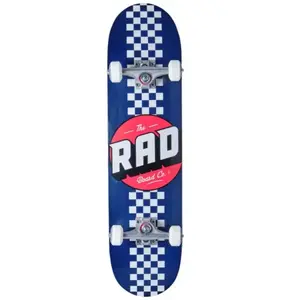 Comparateur de prix : RAD Checker Stripe Skateboard Adulte Unisexe, Bleu Marine, 7.75"