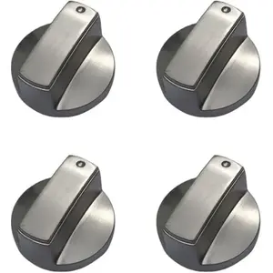Lot de 4 boutons de cuisinière à gaz universels en métal pour cuisiniè... pas cher