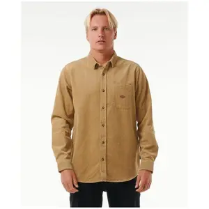 Comparateur de prix : Rip Curl - Classic Surf Cord L/S Shirt - Chemise taille S, beige/brun