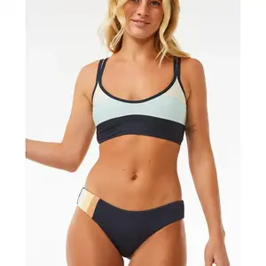 Rip Curl Block Party Spliced Cheeky Hip Bikini Bottom XL pas cher