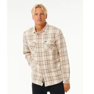 Rip Curl - Griffin Flannel Shirt - Chemise taille S, beige