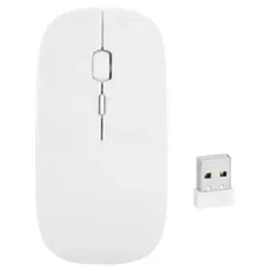 Souris sans fil 2.4Ghz Optique récepteur USB PC blanc pas cher