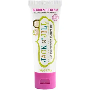 Comparateur de prix : Jack N’ Jill Toothpaste dentifrice naturel pour enfant saveur Berries & Cream 50 g