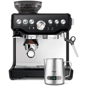 Sage - The Barista Express - Machine à Café à Grain avec Mousseur à Lait Manuel - Truffe Noire pas cher