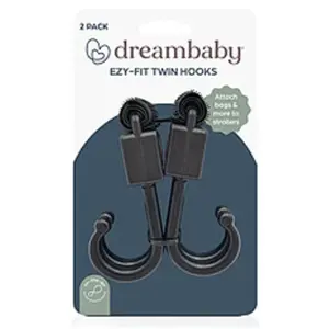 Dreambaby Lot de 2 Mousquetons Doubles pour Poussette pas cher