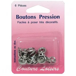 Non communiqué Boutons pression blanc diam. 11 mm X 6 - Distrifil(...) -