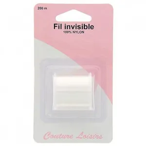 Non communiqué Bobine de fil invisible - transparent - 200 mètres - 100% nylon