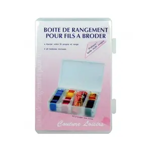 Hemline Boîte de rangement petit modèle 18 x 12 x 4 cm - Distrifil(...) - Transparent