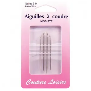 Non communiqué Aiguilles modiste assorties n°3 à 9 X 10 - Distrifil(...) - Gris