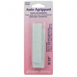 Non communiqué Pastilles adhésives blanches 20 mm X 8 - Distrifil(...) - W Blanc