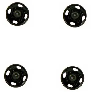 Non communiqué Lot de 4 Boutons pressions de 15mm noirs - Distrifil(...) - 15 Noir