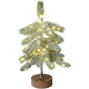 Rosikey 45CM Led Bonsai Sapin de Noël Lumineux, Mini Arbre de Noël Art... pas cher
