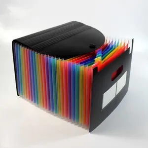 Trieur Extensible 24 Compartiments, Classeur de Documents A4 Grande Ca... pas cher
