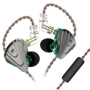 Écouteurs KZ ZSX intra auriculaire Terminator - 5BA+1DD Hybrid 12 Driv... pas cher
