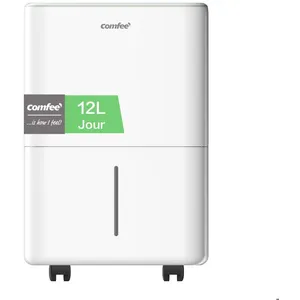 COMFEE Déshumidificateur Portable 12L/Jour, 3 Modes au Choix, Réservoi...Vendu parcdiscount