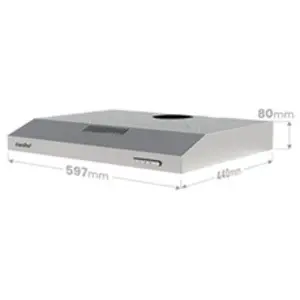Comfee Hotte Casquette KWH-SLIF17SS-60-FR -LED lampe avec le Filtre Coton en Inox pas cher