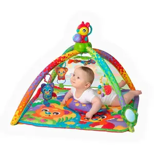 Playgro 3 in 1 Muziek & Projector Speelkleed Bosdieren pas cher