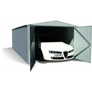 Madeira Garage en acier galvanisé gris clair 17,6 m² Melton - CerlandVendu parcdiscount