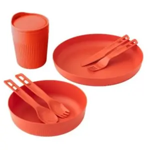 Sea To Summit Passage Dinnerware Set - Couverts Orange Pack de 7