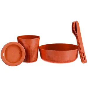 Sea to Summit - Passage Dinnerware Set 1 Person (6 Piece) - Set de vaisselle rouge