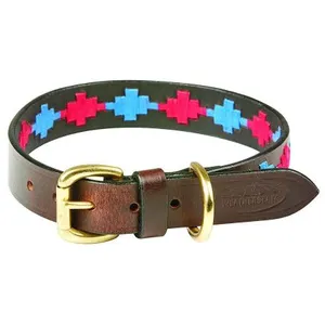 Weatherbeeta - Collier POLO - Chien (2XL) (Marron/ rose/ bleu) - UTWB1260 pas cher