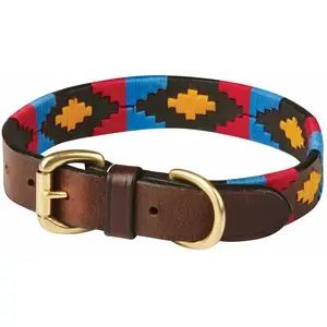Collier pour chien en cuir Weatherbeeta Polo Marron 2XL 1001699021 pas cher