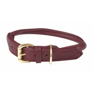 Weatherbeeta - Collier cuir - Chien (L) (Rouge) - UTWB1256 pas cher