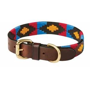 Collier pour chien en cuir Weatherbeeta Polo Marron L 1001699011 pas cher