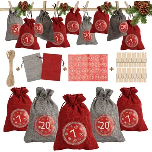 Yakimz 24 Calendriers de l'Avent à remplir, Calendrier de l'Avent Sacs... pas cher