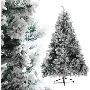 Yakimz Arbre de Noël artificiel avec neige Sapin avec support pour déc... pas cher