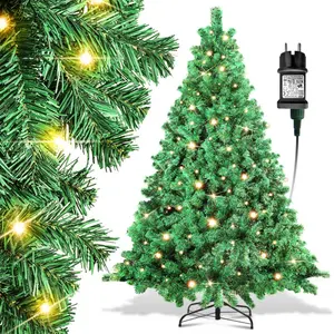 Jopassy Sapin de Noël artificiel avec éclairage LED Sapin pour décorat... pas cher