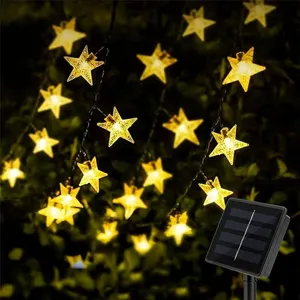 Guirlande Lumineuse Exterieur Solaire, 30 led Étoile Guirlande lumineu...