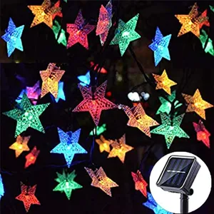 Guirlande Lumineuse Exterieur Solaire,30 led Étoile Guirlande lumineus...