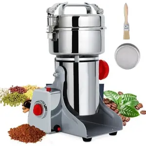 OLOKDYIZ Moulin à Café Électrique, 1000g Moulin à épices électrique Inoxydable 26000tr-min 3800W pour Café, Soja,Blé,noix moulin à GrainsVendu parcdiscount