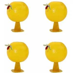S'AGRANDIR 4 Pièces Mouches de Fruits Jaunes Boules Fruits Multifoncti... pas cher