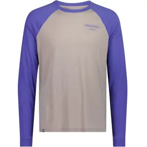 T-shirt manches longues icon en mérinos raglan Mons Royale Bleu 100497-1231-1039 pas cher