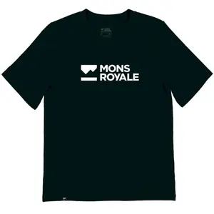 Mons Royale - Women's Icon Relaxed Tee - Haut en mérinos taille M, noir pas cher