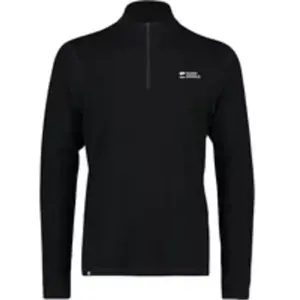 Mons Royale - Cascade Merino Flex 1/4 Zip - Maillot thermique laine mérinos homme Black - M pas cher