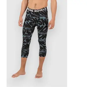 Mons Royale Merino Cascade Flex 3/4 Legging Pantalon technique noir XL pas cher