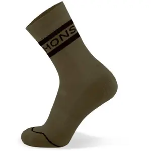 Mons Royale Signature Crew Sock - Chaussettes vélo Dark Olive M (39 - ... pas cher