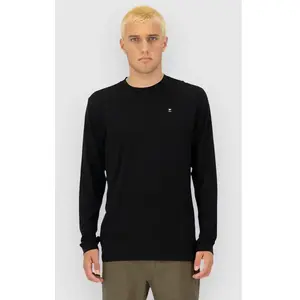 Mons Royale Icon Long Sleeve - T-shirt en laine mérinos homme Black 3 L pas cher
