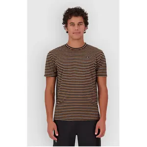 Mons Royale - Icon Merino T-Shirt - T-shirt en laine mérinos homme MR Stripe Toffee - XL pas cher
