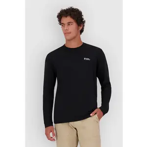 Mons Royale - Icon Merino Long Sleeve - T-shirt en laine mérinos homme Black - XL pas cher