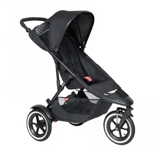 Poussette tout-terrain PHIL&TEDS - Sport Noire - Pneus 12 pouces