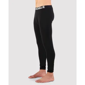 Mons Royale Cascade Merino Flex Legging - Collant thermique laine mérinos homme Black M pas cher