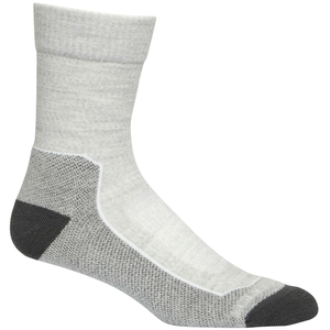 Chaussettes Icebreaker Hike+ Light Crew blanc gris femme - L pas cher